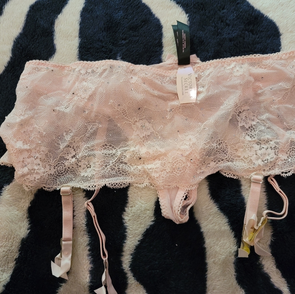 Really fancy VS thong with garters